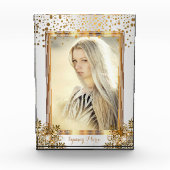 Decoratieve witte en goudConfetti - DIY foto (Voorkant)