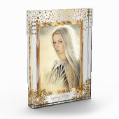 Decoratieve witte en goudConfetti - DIY foto (Links)