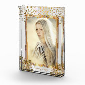 Decoratieve witte en goudConfetti - DIY foto (Rechts)