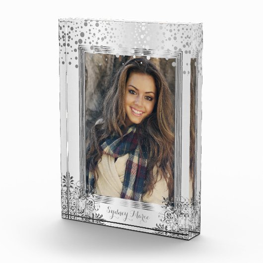 Decoratieve witte en zilverConfetti - DIY foto (Rechts)