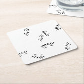 Decoratieve, zachte perzik papier onderzetters (Schuin)