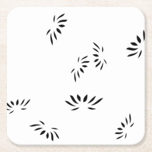Decoratieve, zachte perzik papier onderzetters