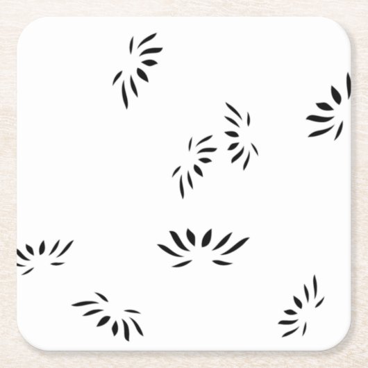 Decoratieve, zachte perzik papier onderzetters (Voorkant)