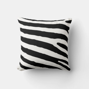 Decoratieve zebra huidstrepen dierlijk printpatroo kussen