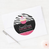 Decoratieve Zebra Print Cupcake Jar Stickers (Envelop)