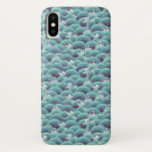Decoratieve Zee Wave Background Case-Mate iPhone Case (Achterkant)