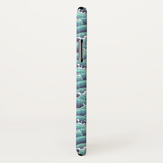 Decoratieve Zee Wave Background Case-Mate iPhone Case (Achterkant / rechts)