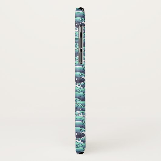 Decoratieve Zee Wave Background Case-Mate iPhone Case (Achterkant/links)