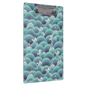Decoratieve Zee Wave Background Klembord (Rechts)