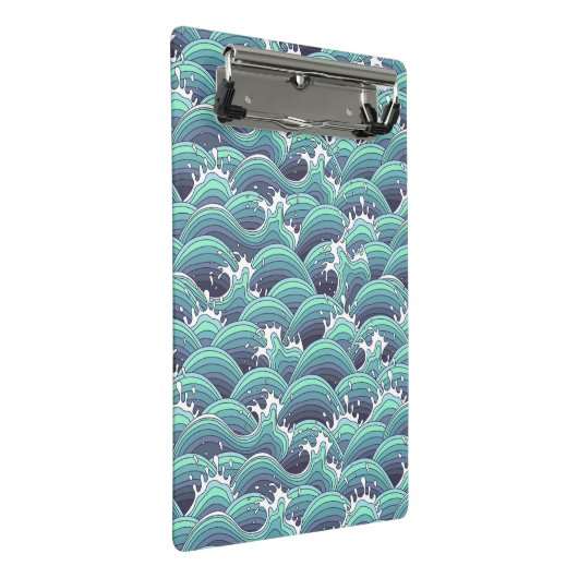 Decoratieve Zee Wave Background Mini Klembord (Schuin)