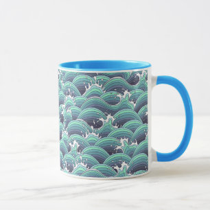 Decoratieve Zee Wave Background Mok