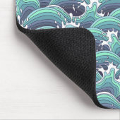 Decoratieve Zee Wave Background Muismat (Hoek)