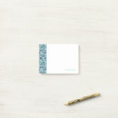 Decoratieve Zee Wave Background Post-it® Notes (Op bureau)