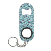 Decoratieve Zee Wave Background Sleutelhanger Flessenopener (Voorkant)