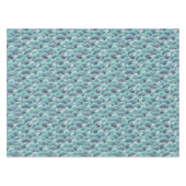 Decoratieve Zee Wave Background Tafelkleed (Voorkant (Horizontaal))
