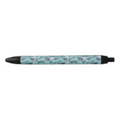 Decoratieve Zee Wave Background Zwarte Inkt Pen (Voorkant)