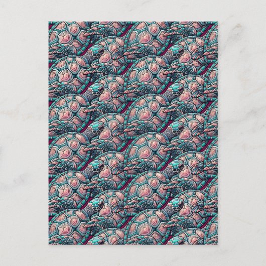 decoratieve Zeeen schildpad Briefkaart (Voorkant)