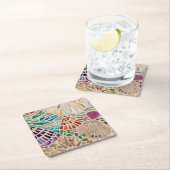 Decoratieve zeeschelpen kartonnen onderzetters (Insitu)