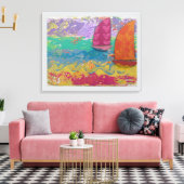 decoratieve zeilen canvas afdruk (Insitu (Woonkamer))