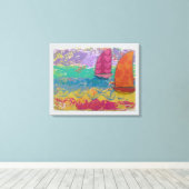 decoratieve zeilen canvas afdruk (Insitu (Houten vloer))