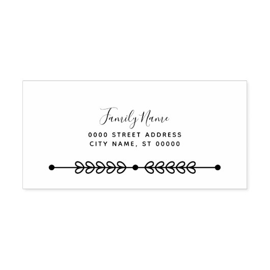 Decoratieve zelfinkkende rubberen stempel (Design)