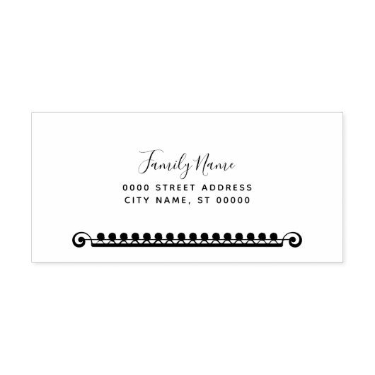 Decoratieve zelfinkkende rubberen stempel (Design)