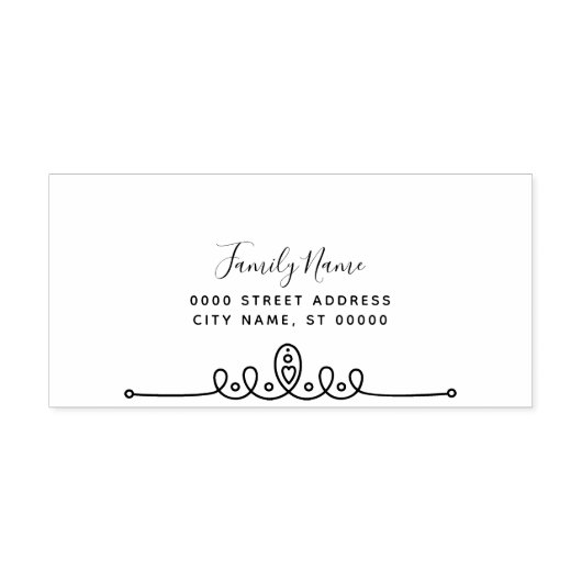 Decoratieve zelfinkkende rubberen stempel (Design)