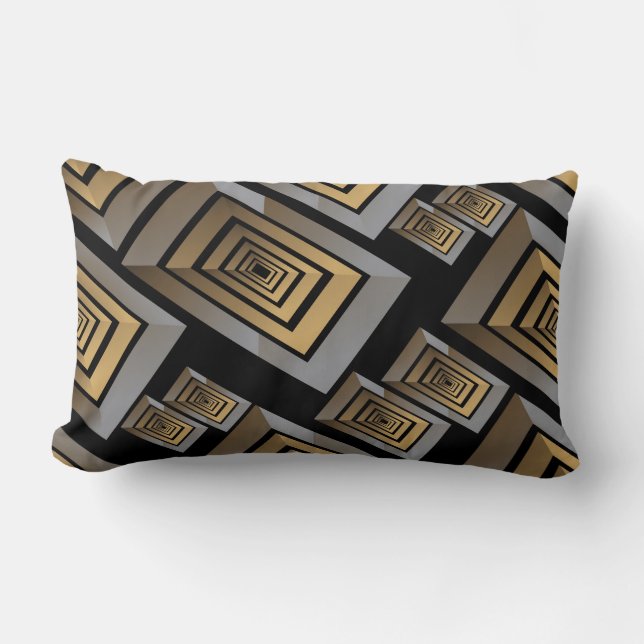 Decoratieve zilver-maze ontwerppiloot kussen (Voorkant)