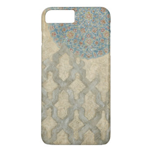 Decoratieve Zilveren Tapijt Bloemstuk iPhone 8/7 Plus Hoesje