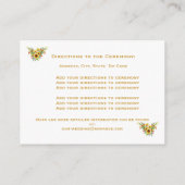 Decoratieve Zomer Bloemen Bruiloft Informatiekaartje (Achterkant)