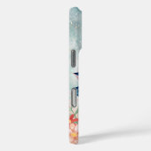 Decoratieve zuiverheid - roze en groene lotus Case-Mate iPhone case (Achterkant / Rechts)