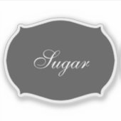  decoratieve zwarte keuken met wit schrift sticker (Voorkant)