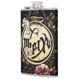 #decoratieveflesVinylOmgedeeldeFles Heupfles
