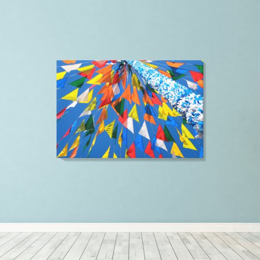 Decoration Triangle Canvas Afdruk (Insitu (Houten vloer))