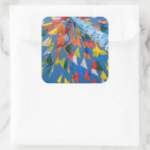 Decoration Triangle Vierkante Sticker (Tas)