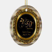 Decorative 50th Golden Anniversary Keramisch Ornament (Rechts)