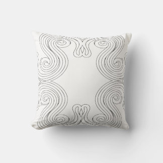 Decorative abstract ornament with spiral motifs kussen