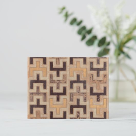 Decorative African Mudcloth Pattern Briefkaart (Staand voorkant)