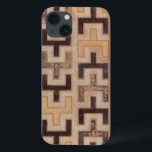 Decorative African Mudcloth Pattern iPhone 13 Hoesje<br><div class="desc">Decorative African mudcloth pattern by Norman Wyatt Jr. featuring geometric shapes that seem to fit together. Fans of Tetris or geometric shapes should make this purchase today!</div>
