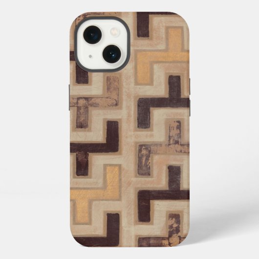 Decorative African Mudcloth Pattern iPhone Hoesje (Achterkant)