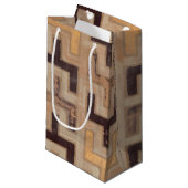 Decorative African Mudcloth Pattern Klein Cadeauzakje (Voorkant Gekanteld)