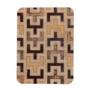 Decorative African Mudcloth Pattern Magneet