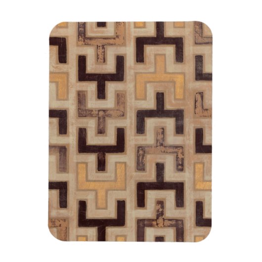 Decorative African Mudcloth Pattern Magneet (Verticaal)