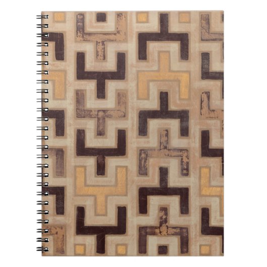 Decorative African Mudcloth Pattern Notitieboek (Voorkant)