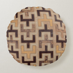 Decorative African Mudcloth Pattern Rond Kussen