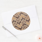 Decorative African Mudcloth Pattern Ronde Sticker (Envelop)