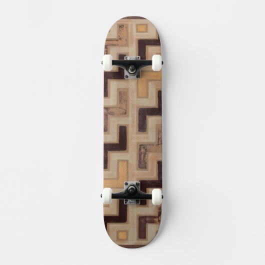 Decorative African Mudcloth Pattern Skateboard (Voorkant)