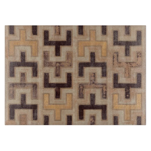 Decorative African Mudcloth Pattern Snijplank (Voorkant)