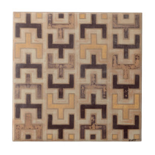 Decorative African Mudcloth Pattern Tegeltje