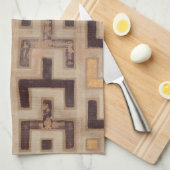 Decorative African Mudcloth Pattern Theedoek (Quarter Fold)